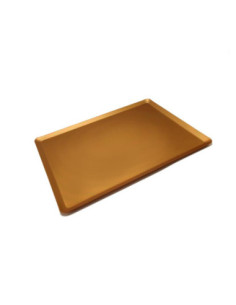 BANDEJA 300x400x10mm CÓNICA ANODIZADA ORO