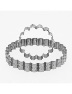 ARO CANNELÉ D.90x20 mm PERFORADO INOX