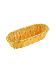 CESTA OVALADA LARGA 37,5x15x7 cm POLIPROPILENO