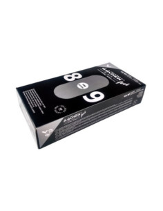 GUANTE NITRILO NEGRO L 8-9 SIN POLVO (100u)