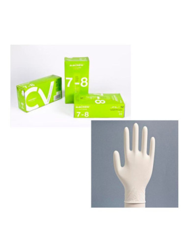 GUANTE LÁTEX COPOLÍMERO SIN POLVO (100u)