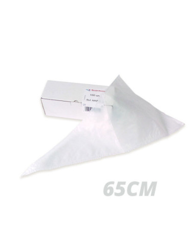 MANGA 65cm KGPLUS 55 MICRAS 1 SOLO USO (pack 100 ud)