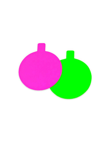 LENGÜETA REDONDA D8cm FUCSIA/ANÍS (200u)