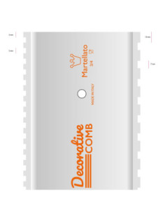 PEINE PDS 17cm. DIS:3/4 DOBLE DECORACION 2