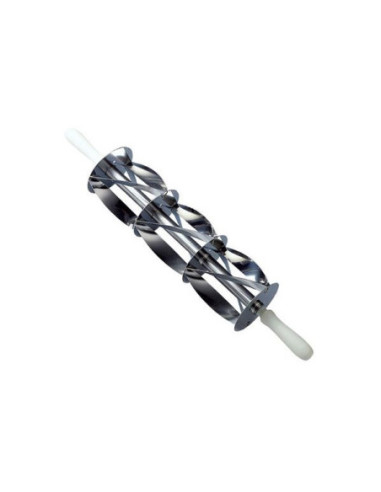 RODILLO TRIPLE 180x200mm CORTA CROISSANTS INOX