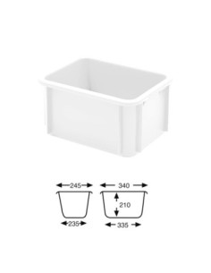 CUBETA BLANCA 395x295x215 -15l