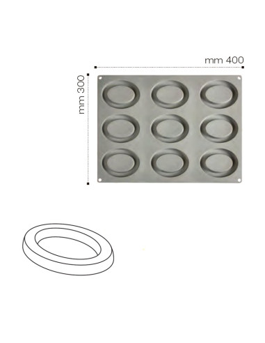 MOLDE GOURMAND OVALEGourmand 30x40