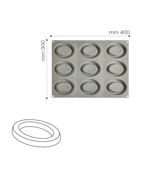 MOLDE GOURMAND OVALEGourmand 30x40