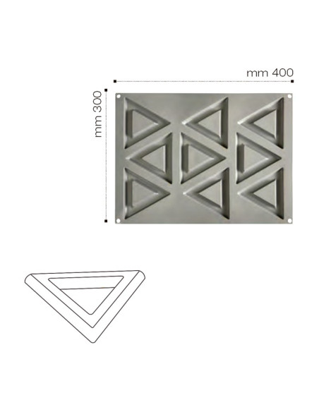 MOLDE GOURMAND TRIANGOLOGourmand 30x40