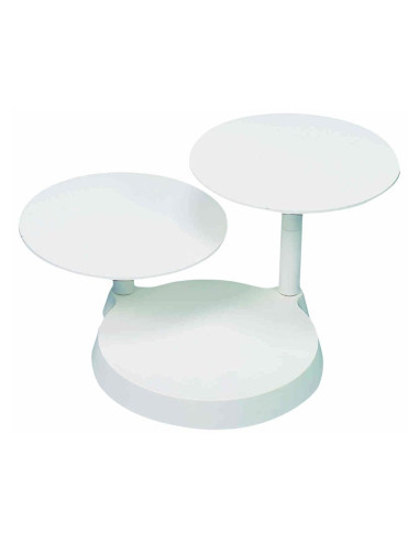 PRESENTADOR 3 ESTANTES D28cm alt.24cm. PLAST.BL.Expositores