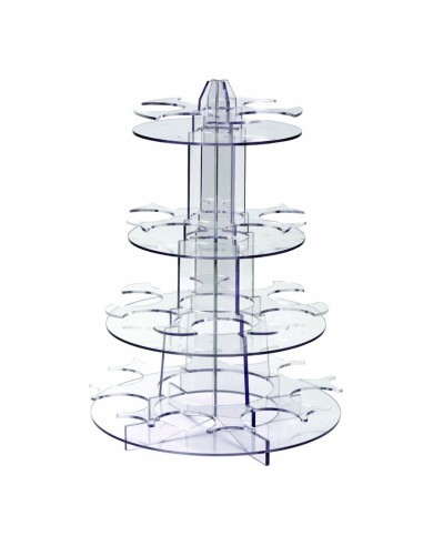 EXPOSITOR 4est. 26 MUFFINS d30Xh41cm PLEXIGLASSExpositores