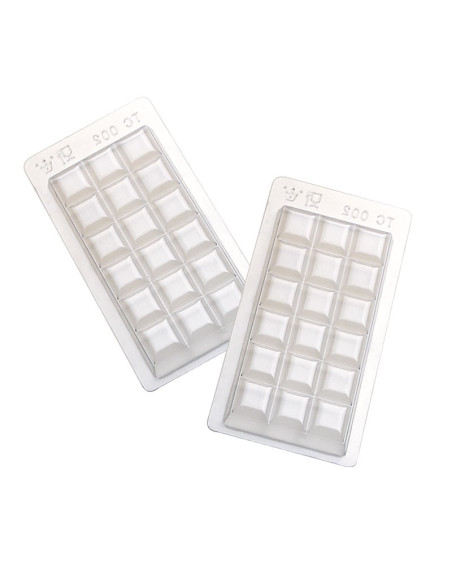 5 MOLDES PVC TABLETA 100g CUADRADO 150x70mmPvc Tabletas