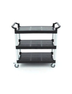 CARRO DE SERVICIO EN PLÁSTICO Y ALUMINIO