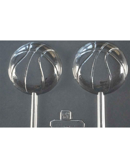 MOLDE  PVC PIRULETA BALÓN BASQUET  Ø70mm (2c)-1
