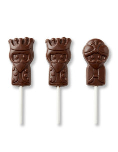 MOLDE PVC PIRULETA REYES 80x40x10mm (3c)