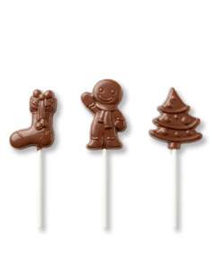 MOLDE PVC PIRULETA MOTIVOS NAVIDAD (3c)