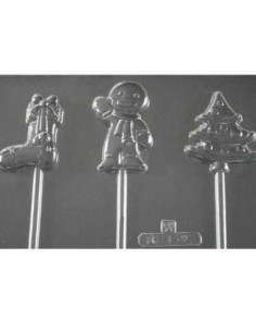 MOLDE PVC PIRULETA MOTIVOS NAVIDAD (3c) 2