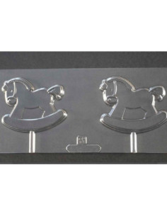 MOLDE PVC PIRULETA CABALLO BALANCÍN 80x72mm (2c) 2