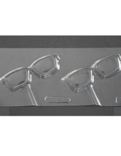 MOLDE PVC PIRULETA GAFAS 110x35x10mm (2c)  2