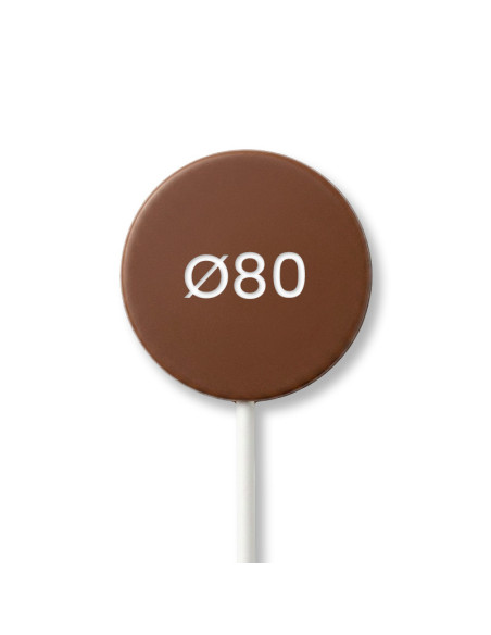 MOLDE PVC PIRULETA LISA Ø80 (2c)