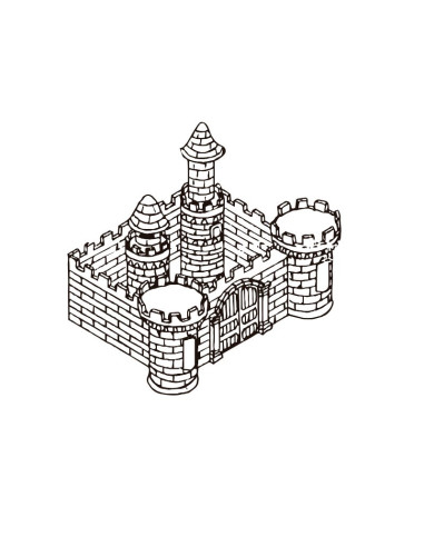 M. PVC PUERTA PARED CASTILLO 2087Torreones
