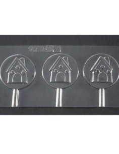 MOLDE PVC PIRULETA CASITA Ø55x12mm (2c) 2