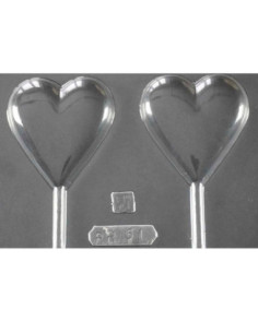 MOLDE PVC PIRULETA CORAZÓN 65x60x12mm (2c) 2