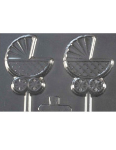 MOLDE PVC PIRULETA COCHE BEBÉ 76x60mm (2c) 2