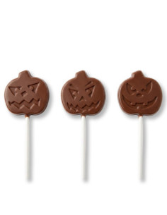 MOLDE PVC PIRULETA CALABAZA HALLOWEN 55X55X8 (3c)