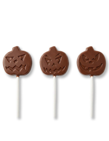 MOLDE PVC PIRULETA CALABAZA HALLOWEN 55X55X8 (3c)