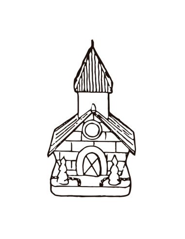 M. PVC CASA MINI CAMPANARIO 75x90x120mmCasas