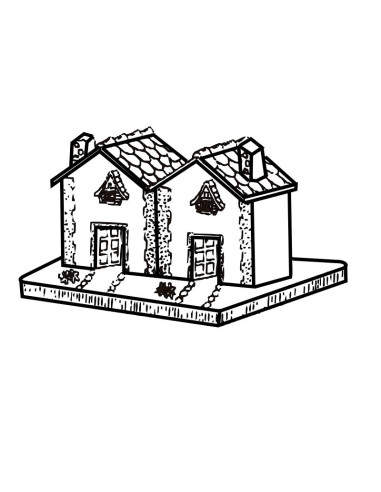 M. PVC CASA APAREADA 135x100x120mmCasas