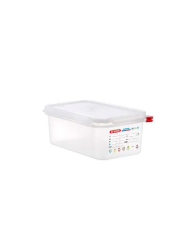 CONTENEDOR HERMÉTICO ARAVEN GN 1/4 H100 MM 2,8 L