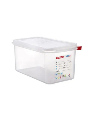 CONTENEDOR HERMÉTICO ARAVEN GN 1/3 H150 MM 6 L