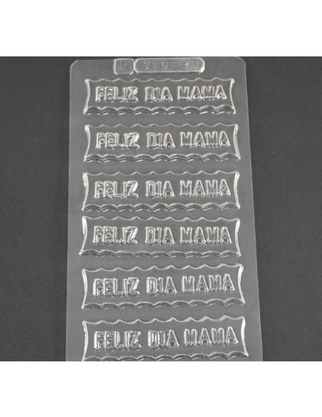 MOLDE PVC FELIZ DIA MAMA 90x25x5mm (7c)-1