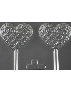 MOLDE PVC PIRULETA CORAZÓN ONDAS-1 Ø65x16mm (2c) 2