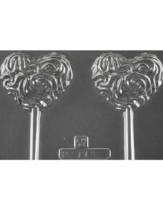 MOLDE PVC PIRULETA CORAZÓN ONDAS-3 Ø65x16mm (2i) 2