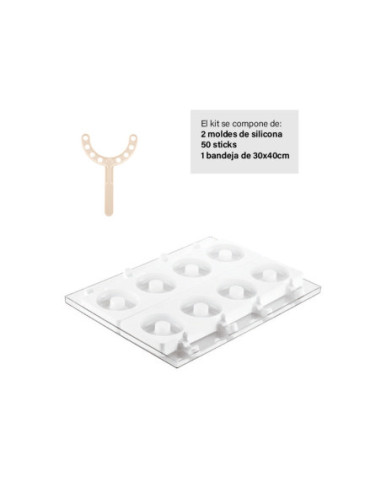 MOLDE STECCOFLEX GEL13 DONUTS D80xh22mm (2pz)-1
