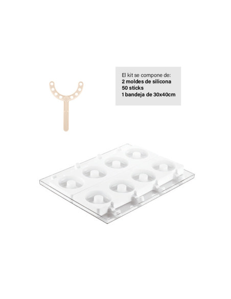 MOLDE STECCOFLEX GEL13 DONUTS D80xh22mm (2pz)-1