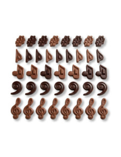 MOLDE PVC ARPA119 NOTAS MUSICALES