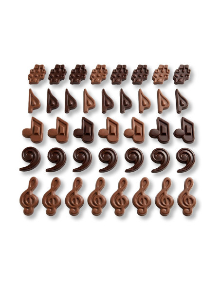 MOLDE PVC ARPA119 NOTAS MUSICALES