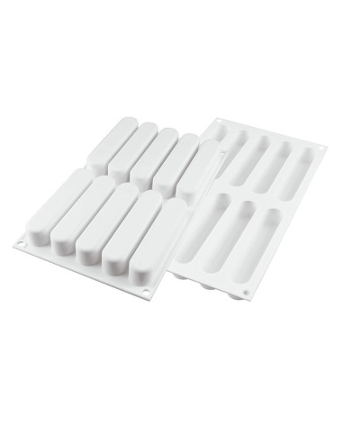 MOLDE FASHION ECLAIR 80 ( 10p )Silikomart Monoporciones MOLDE FASHION ECLAIR 80 ( 10p )Silikomart Monoporciones