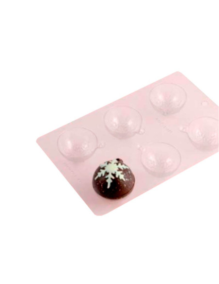 MOLDE PVC 20SF003 BOLA NAVIDAD PK (2u x 6c) D60mmTermoformado