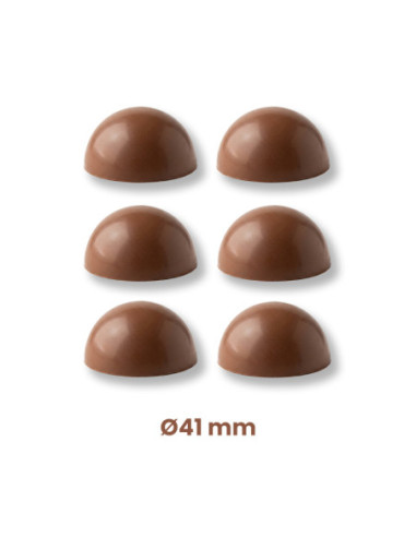 MOLDE PVC SEMIESFERA Ø41mm 6c