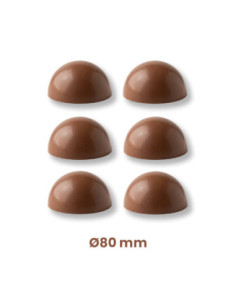 MOLDE PVC SEMIESFERA Ø80mm 6c