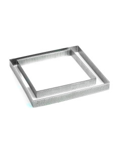 ARO CUADRADO 150x150x20mm PERFOR. INOX RECTO