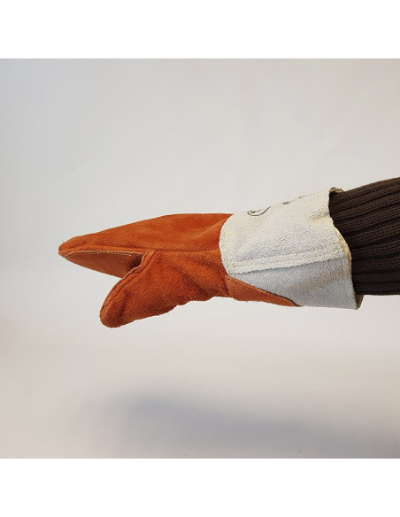 GUANTE MANOPLA CUERO TRAT.10 cm GM ANTICALOR 300ºCGuantes obrador