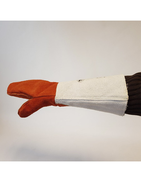 GUANTE-MANOPLA CUERO TRATADO 20 cm ANTICALOR 300ºCGuantes obrador