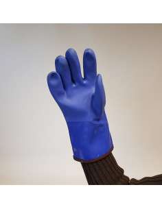 GUANTE PVC 29 cm. AISLANTE HASTA -20grados C (par)Guantes obrador