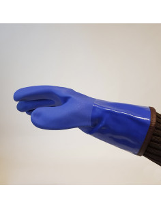 GUANTE PVC 29 cm. AISLANTE HASTA -20grados C (par)Guantes obrador 2